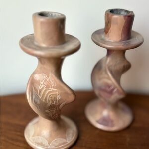 Sculptural Ceramic Candle Holders